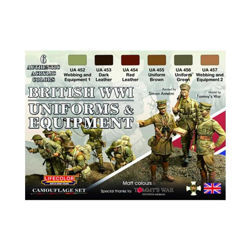 LifeColor British WWI Uniforms & Equipment Set CS-45