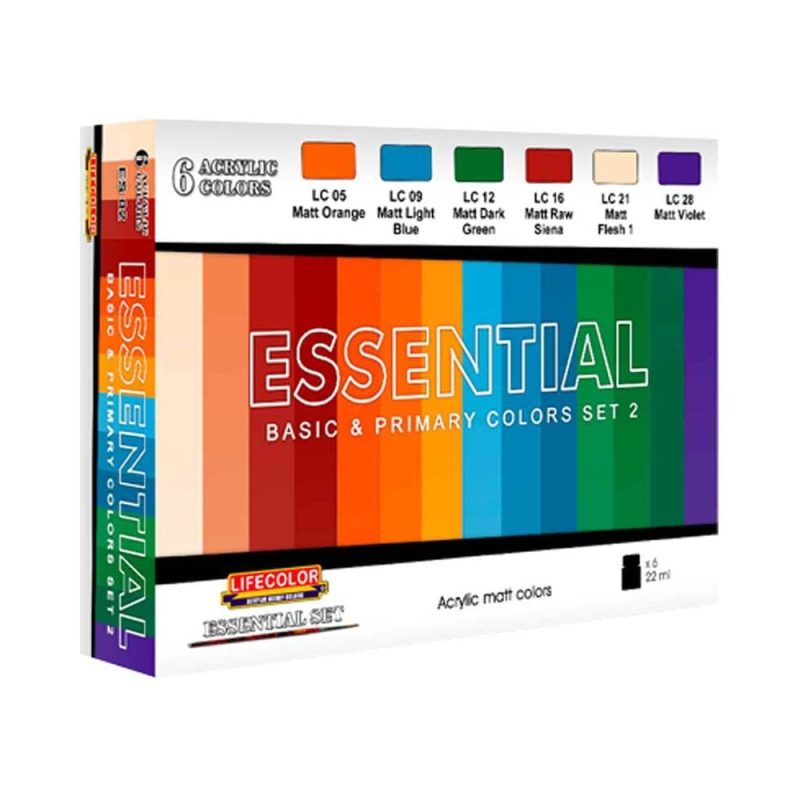 LifeColor Essential Basic & Primary Colours Set 2 ES02