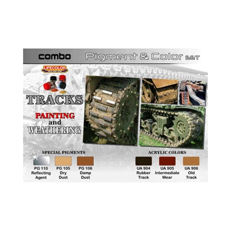 LifeColor Tracks Painting & Weathering Pigment & Colour Combo Set SPG02