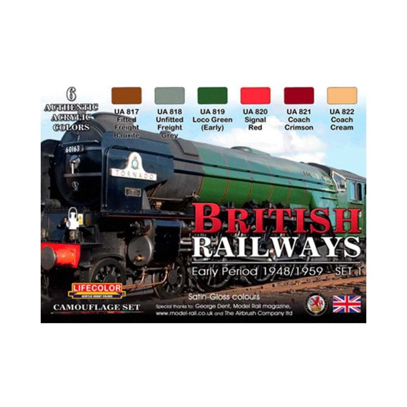 LifeColor British Railways Early Period Set 1 XS10