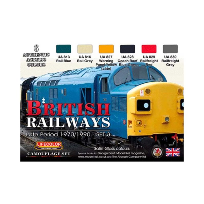 LifeColor British Railways Late Period Set 3 XS12