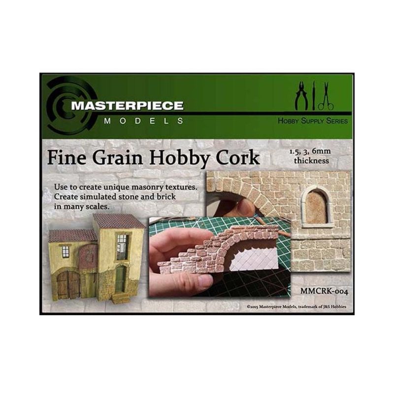 3 Pack Cork Sheets Masterpiece Models MMCRK004