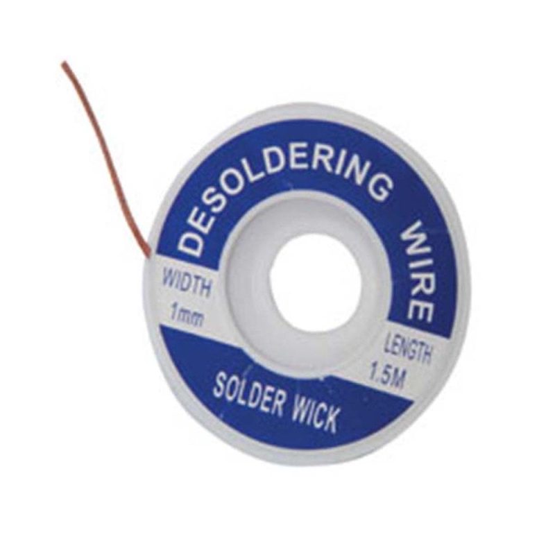 1.5m x 1.0mm Desolder Braid Mercury 703.004UK