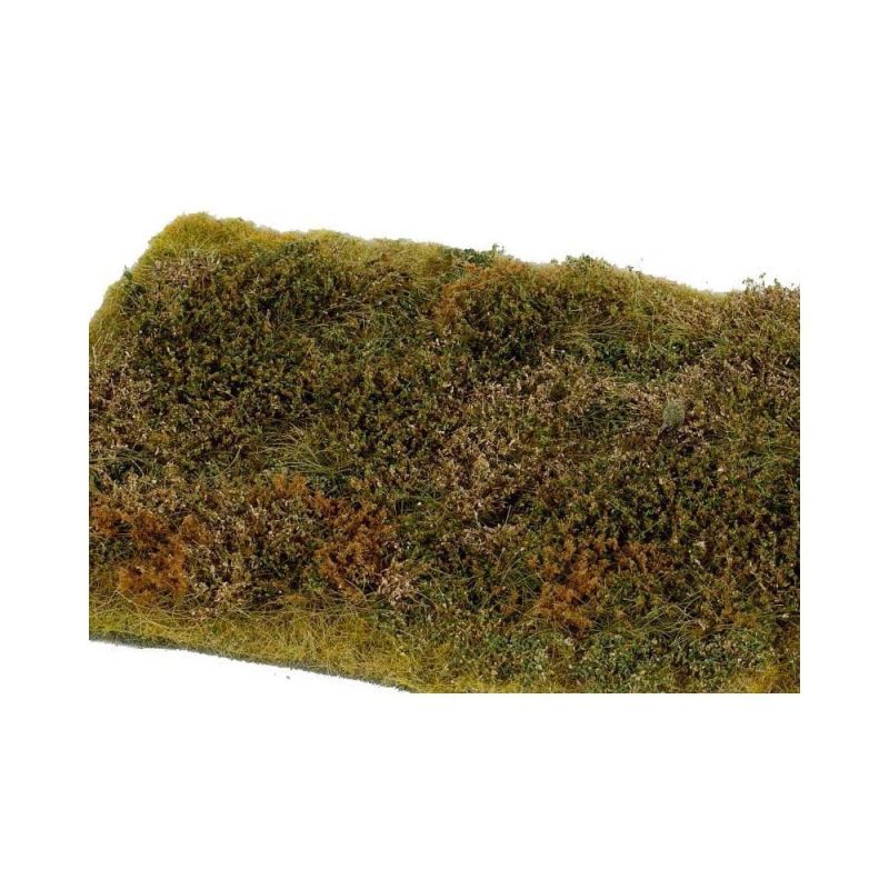 Grass Mat Premium - Wild Area With Bushes - Late Summer Mat 18X28cm Model Scene F573