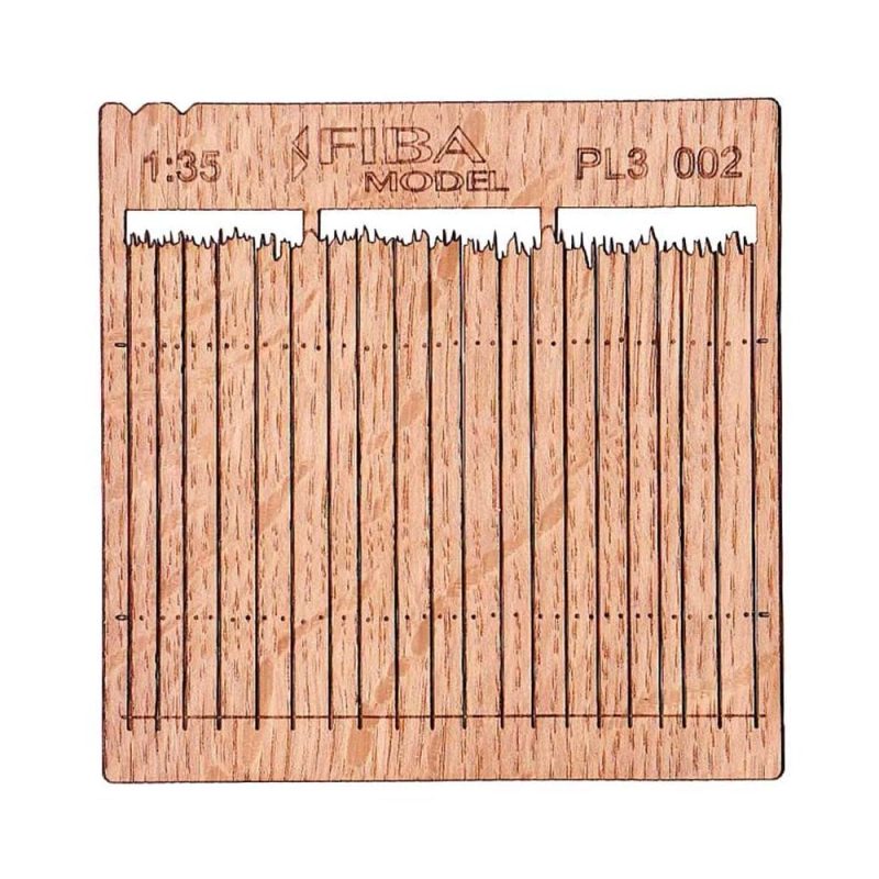 Rough Cut Cedar Privacy Fence I (2pcs) Model Scene PL3-002