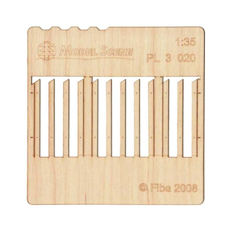 Stockade Fence Boards Standard Size (2pcs) Model Scene PL3-020