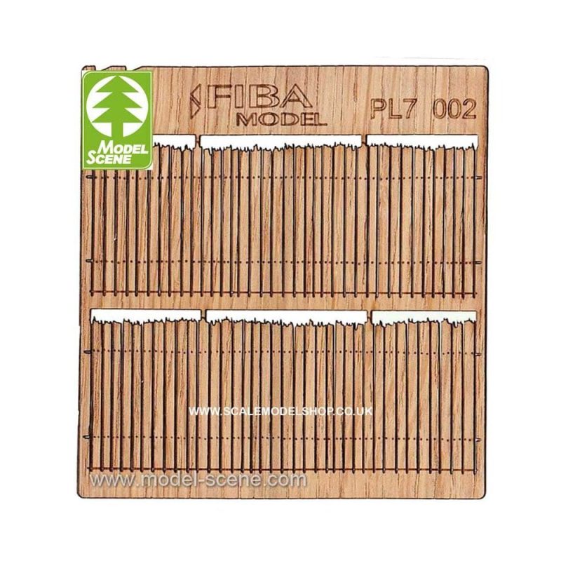 1/72 Wooden Fences - Rough Cut Cedar Privacy I. Model Scene PL7-002