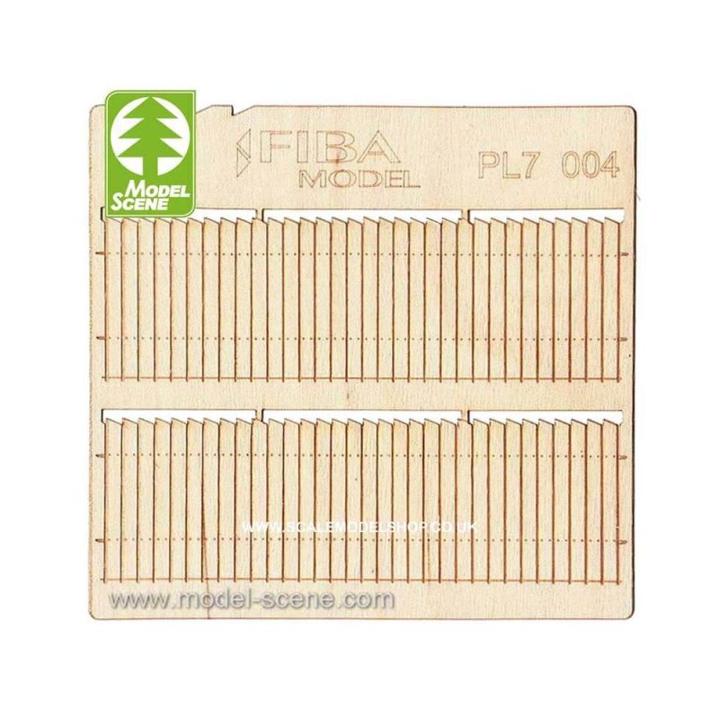 1/72 Wooden Fences - Saw Toothed Privacy Model Scene PL7-004