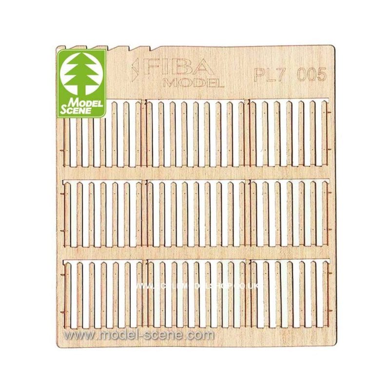1/72 Wooden Fences - Picket - Medium Plank Model Scene PL7-005