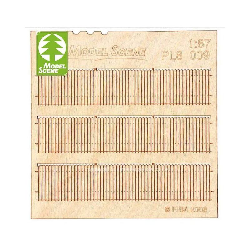 1/87 - HO Wooden Fences - Stockade (Short) Model Scene PL8-009