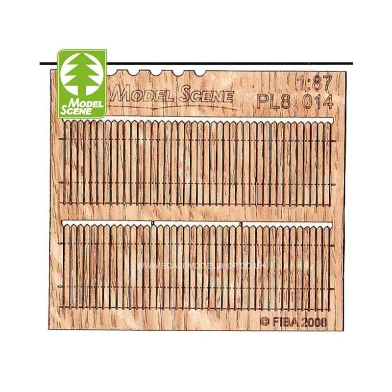 1/87 - HO Wooden Fences - Stockade (Tall) Model Scene PL8-014
