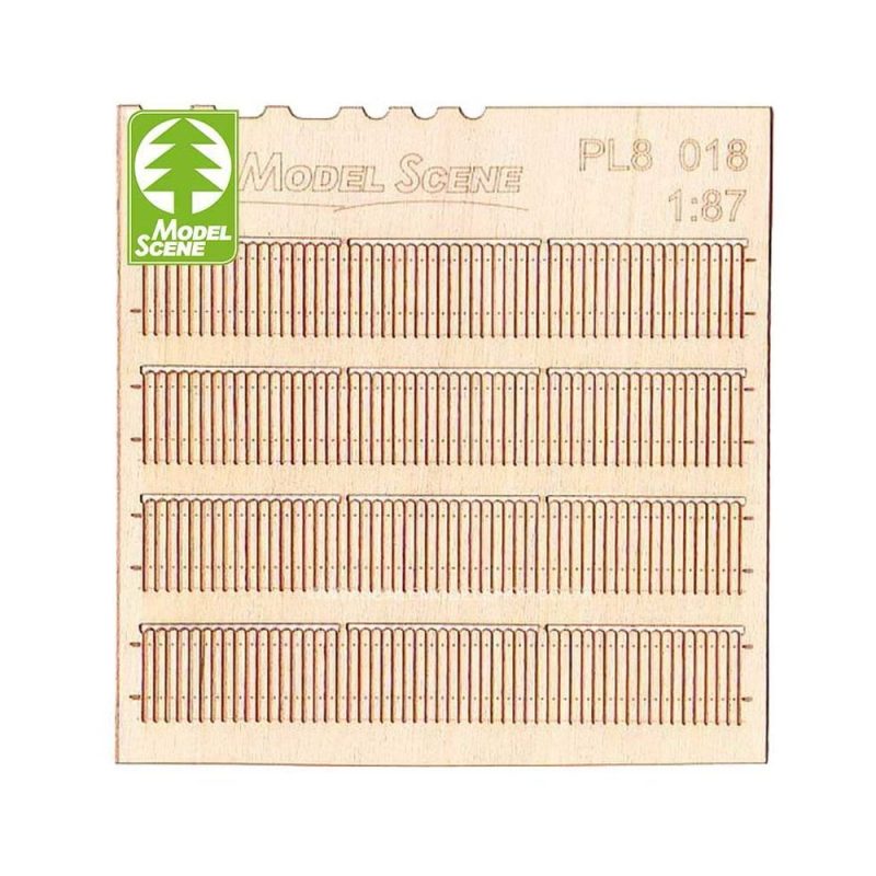 1/87 - HO Wooden Fences - Stockade Privacy Model Scene PL8-018