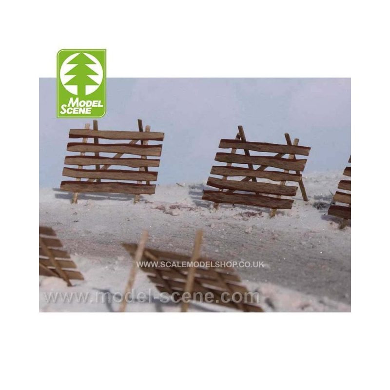 1/87 - HO Wooden Fences - Snow Model Scene PL8-501