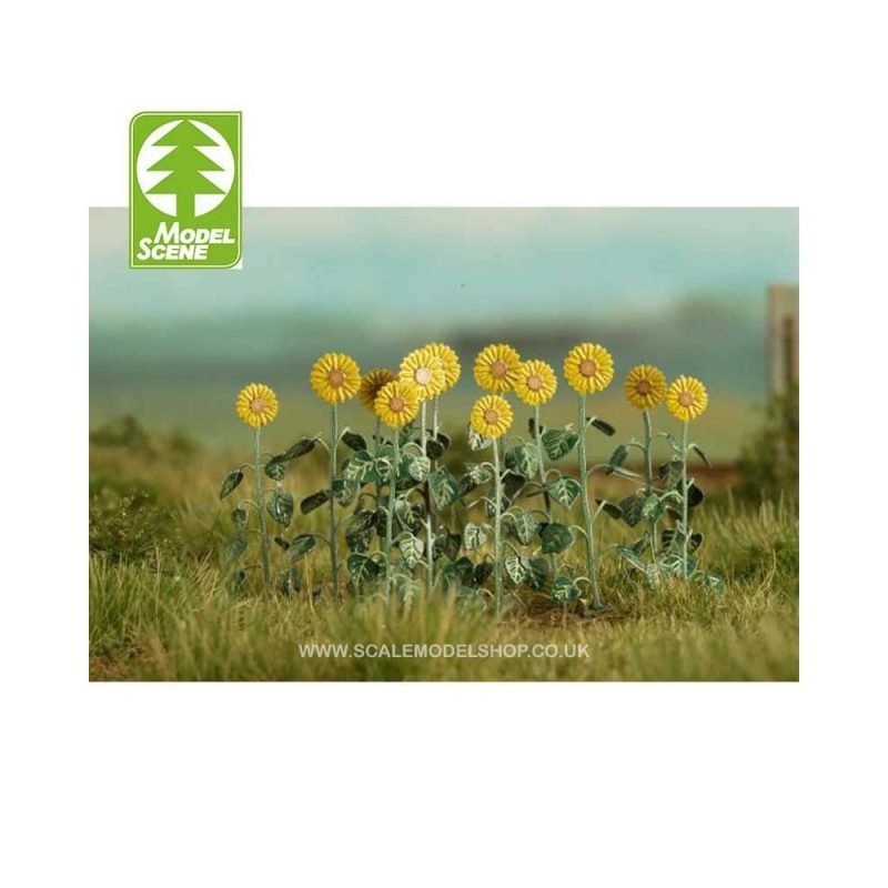 1/72 - 1/87 Vegetation Sunflowers Model Scene VG7-224