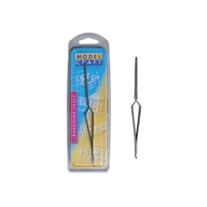 Blunt End Tweezers Reverse Action Modelcraft PTW1126