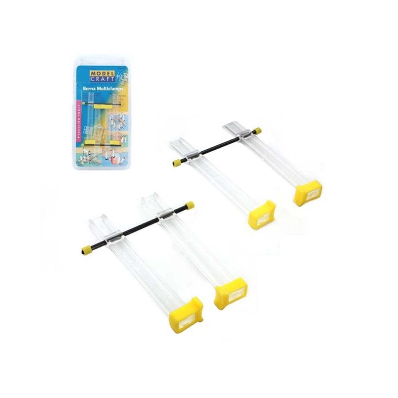 2x 80mm Berna Small Multi Clamps Modelcraft S-PCL8710/2