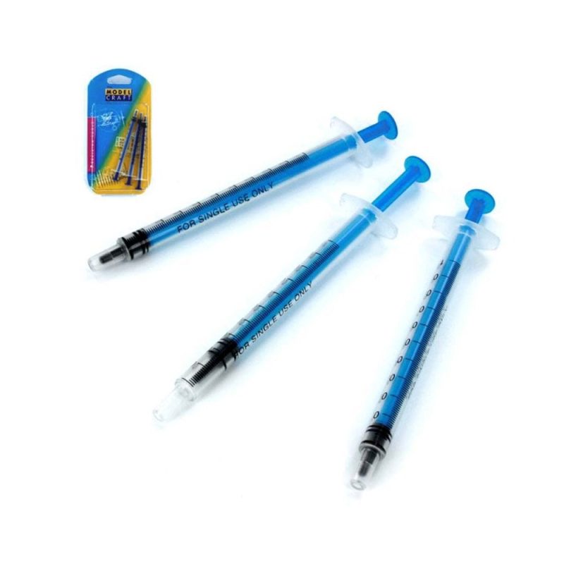 3 X 1ml Syringes Modelcraft POL1001/3