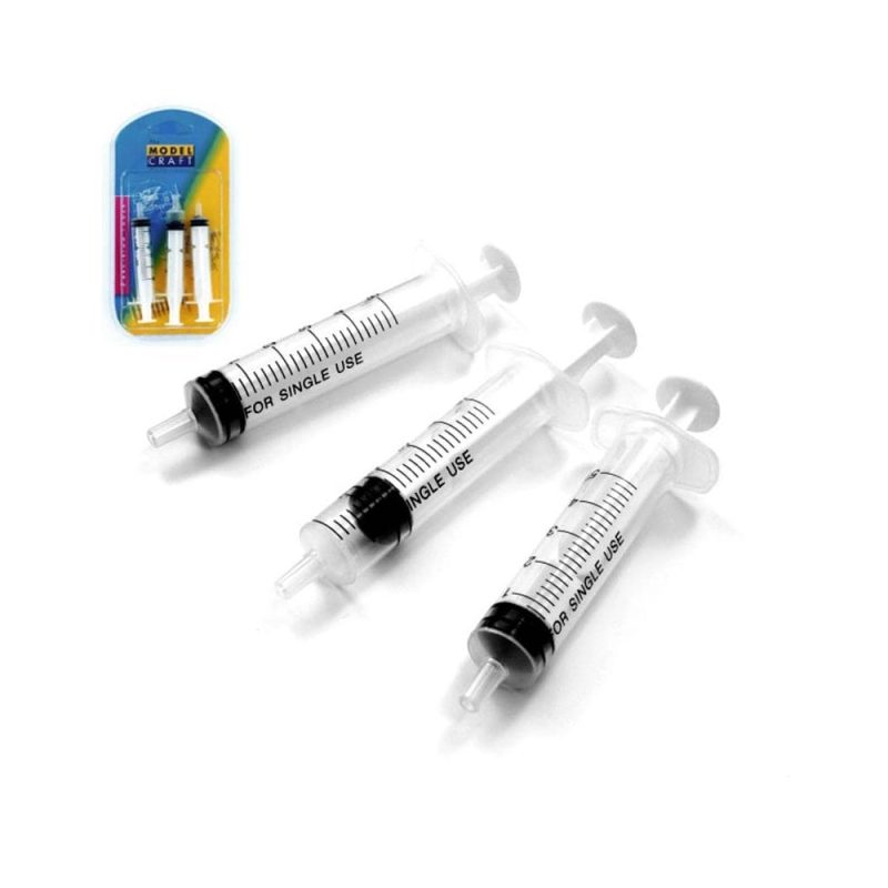 3 X 5ml Syringes Modelcraft POL1005/3