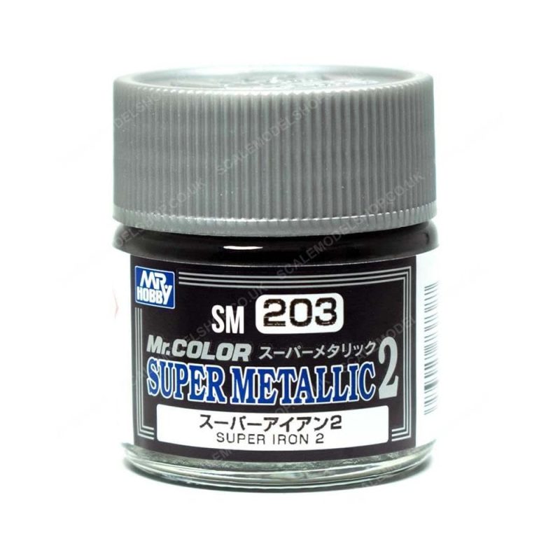 Mr Hobby - Super Metallic II - 10ml Super Iron Mr Color | SM-203