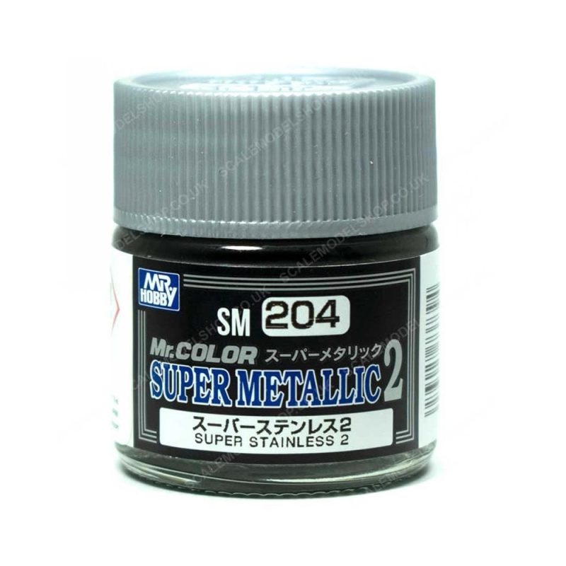 Mr Hobby - Super Metallic II - 10ml Super Stainless Mr Color | SM-204