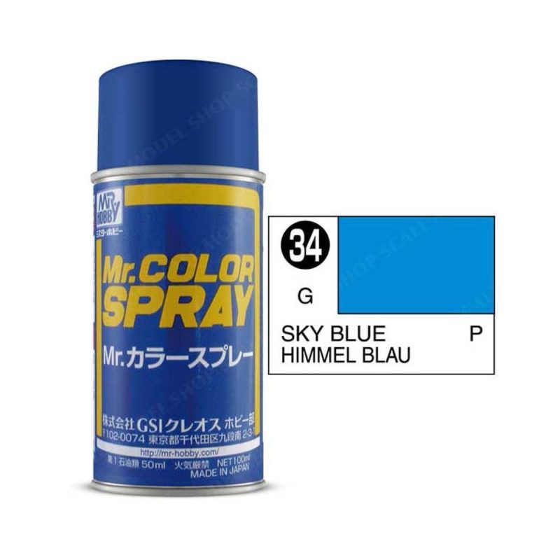 100ml Sky Blue Mr Color Spray S-034