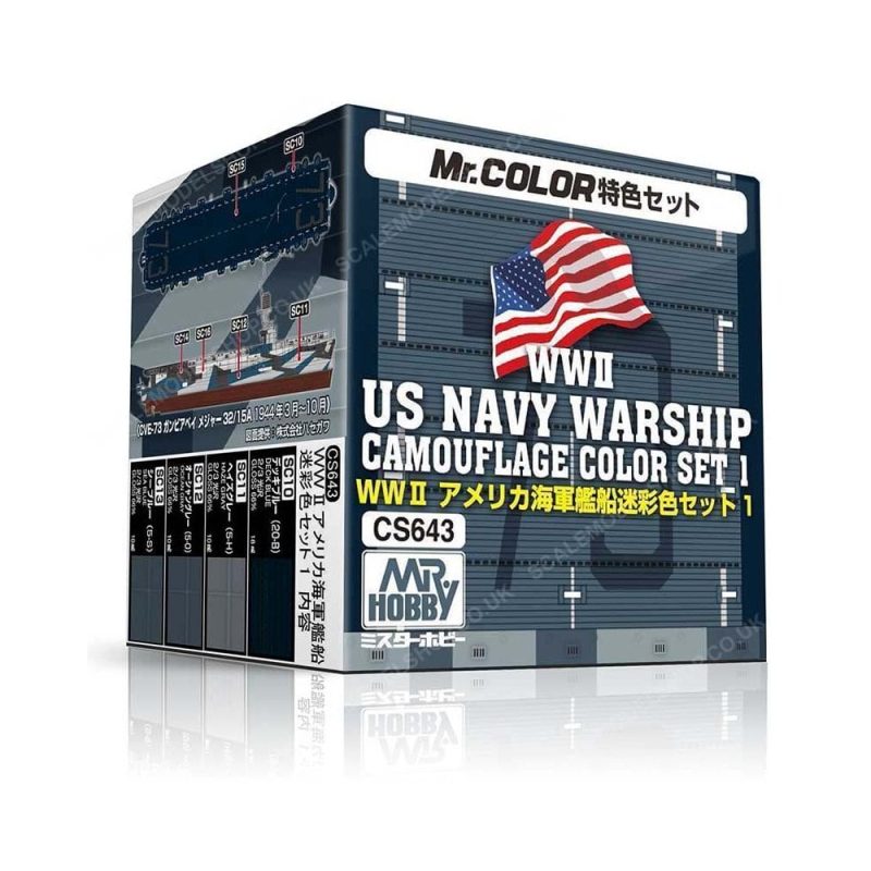 Mr Hobby - WWII US Navy Warship Camouflage Color Set (1) CS643