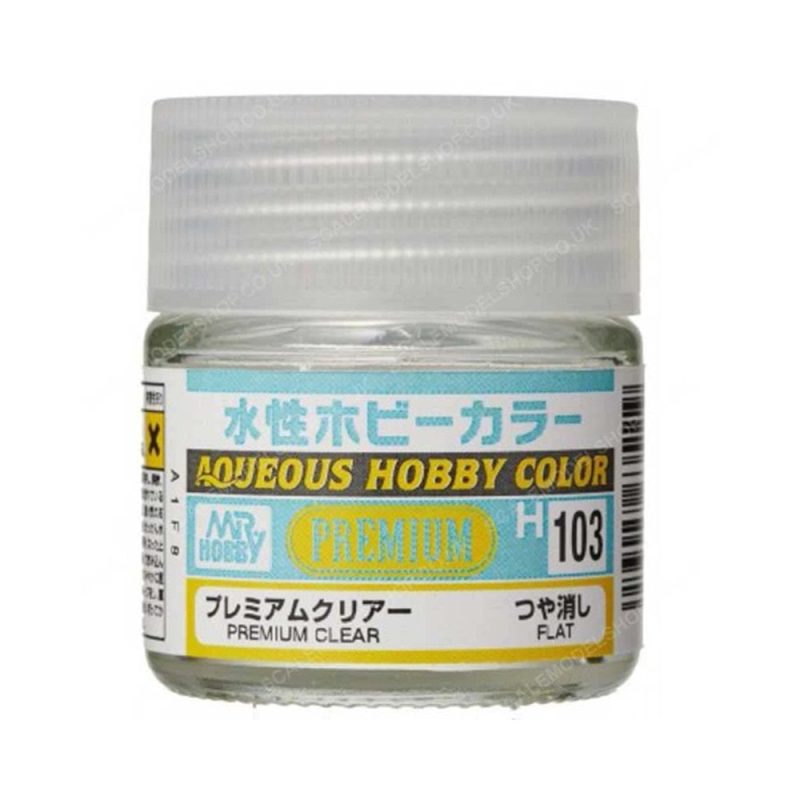Mr Hobby Aqueous - Premium Clear Flat (10ml) H-103