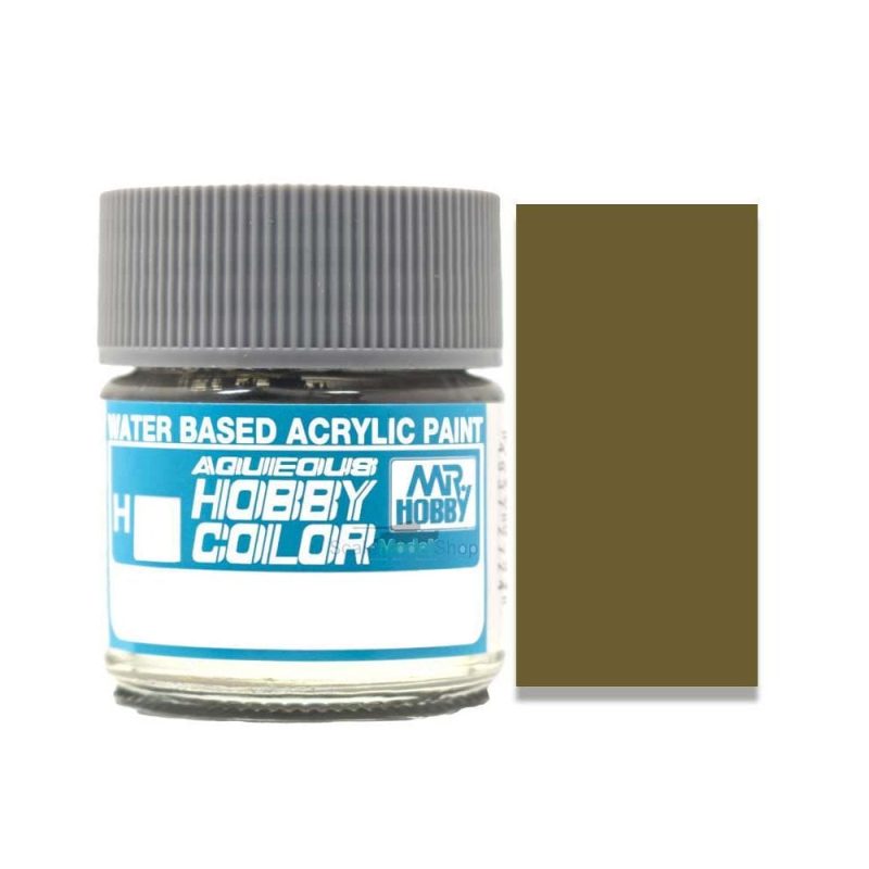 Mr Hobby Aqueous - Olive Drab Semi-Gloss (10ml) H-052