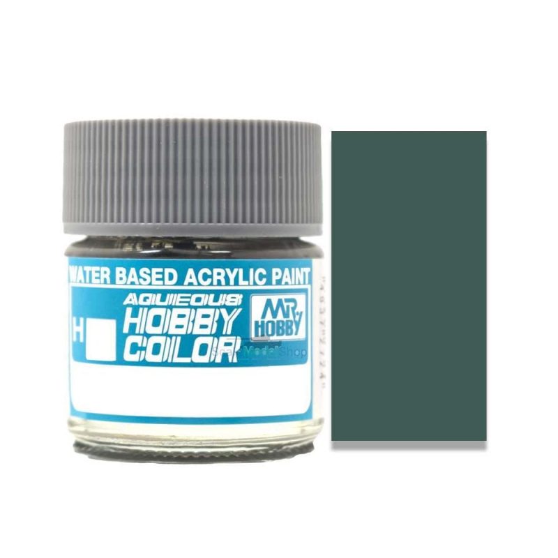 Mr Hobby Aqueous - Medium Sea gray BS381C/637 Semi-Gloss (10ml) H-335