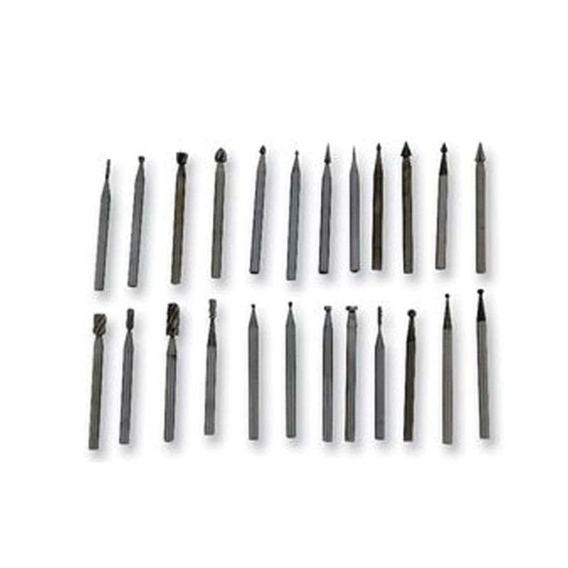 24pc Hss Carving and Milling Set To Fit All Mini Rotary Tools Rotacraft RC9004