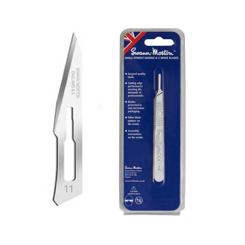 Swann Morton No.3 Metal Handle Set with 5x No.11 Blades 9211