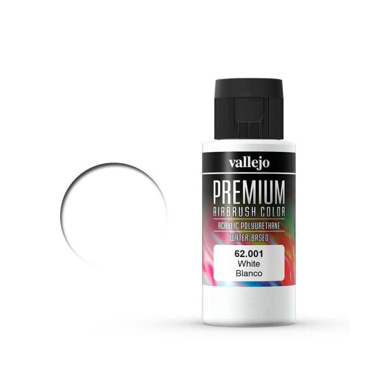 Vallejo Premium Airbrush Color White (60ml) 62.001