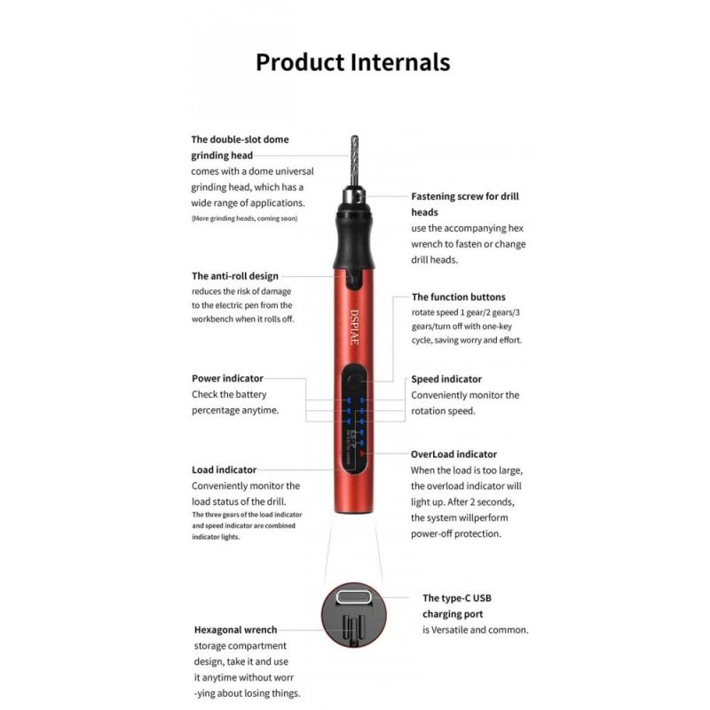 DSPIAE Portable Electric Sanding Pen ES-P