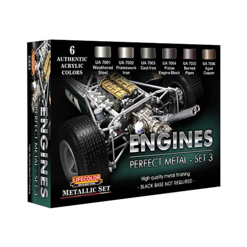 LifeColor Engines Perfect Metal Set 3 CS-51