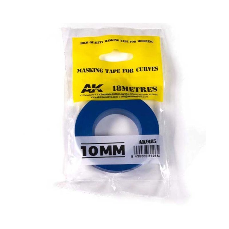 AK Interactive Blue Masking Tape For Curves (10mm) AK-9185