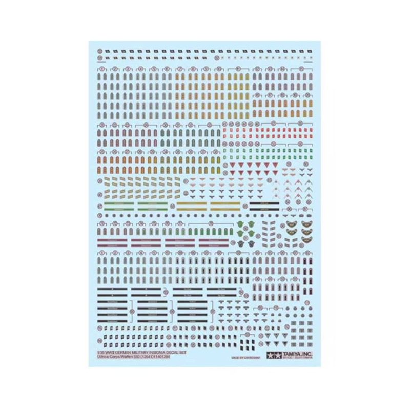 Tamiya WWII German Military Insignia Decal Set (1/35) 12641