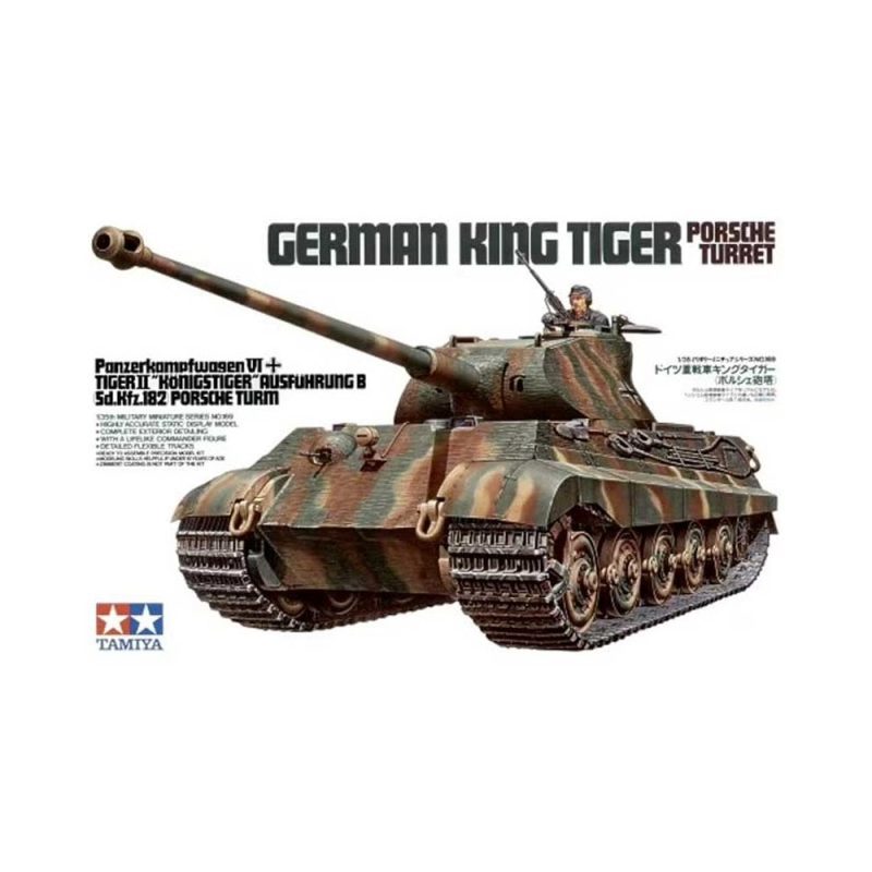 Tamiya German King Tiger Porsche Turret (1/35) 35169
