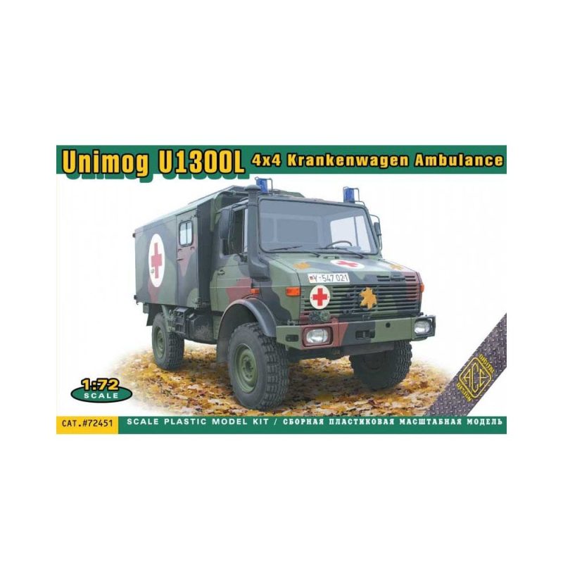 1/72 Unimog U1300L (4x4) Ambulance ACE Models 72451