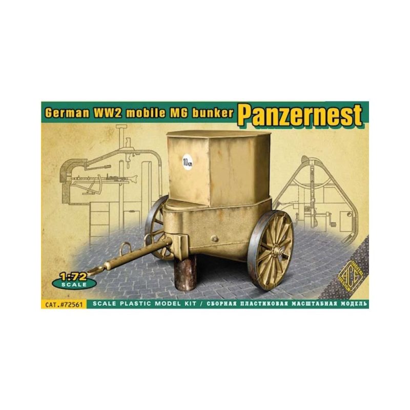 1/72 German WW2 mobile MG bunker Panzernest ACE Models 72561