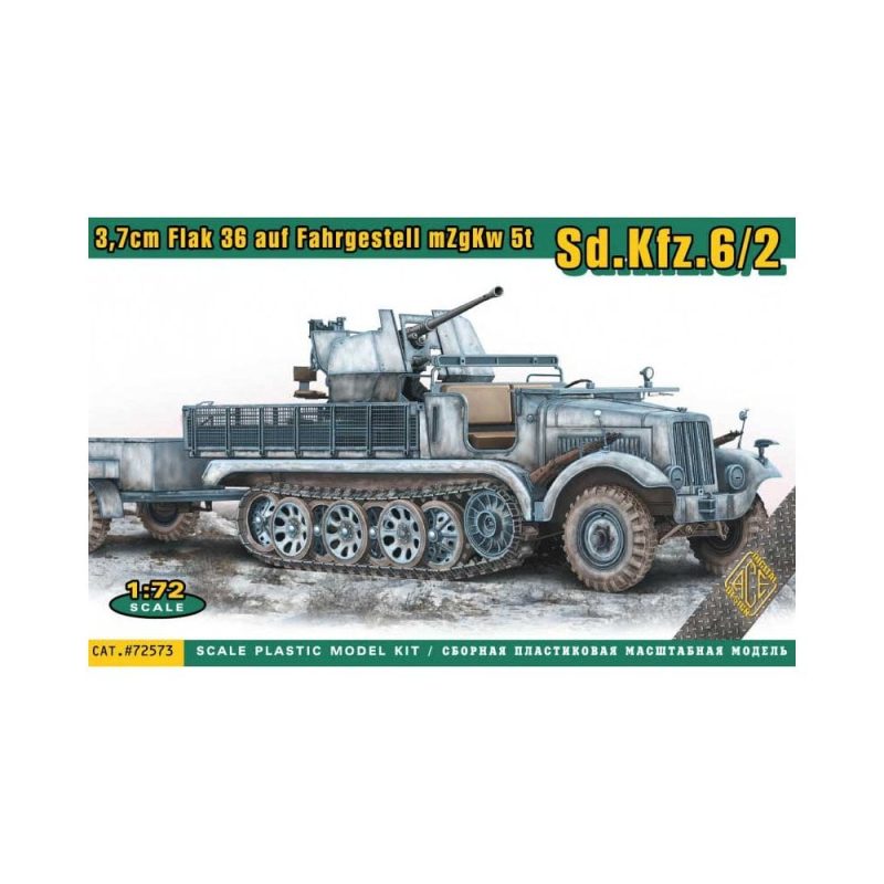 1/72 3,7cm Flak 36 auf Fahrgestell mZgKw 5t Sd.Kfz. 6/2 ACE Models 72573