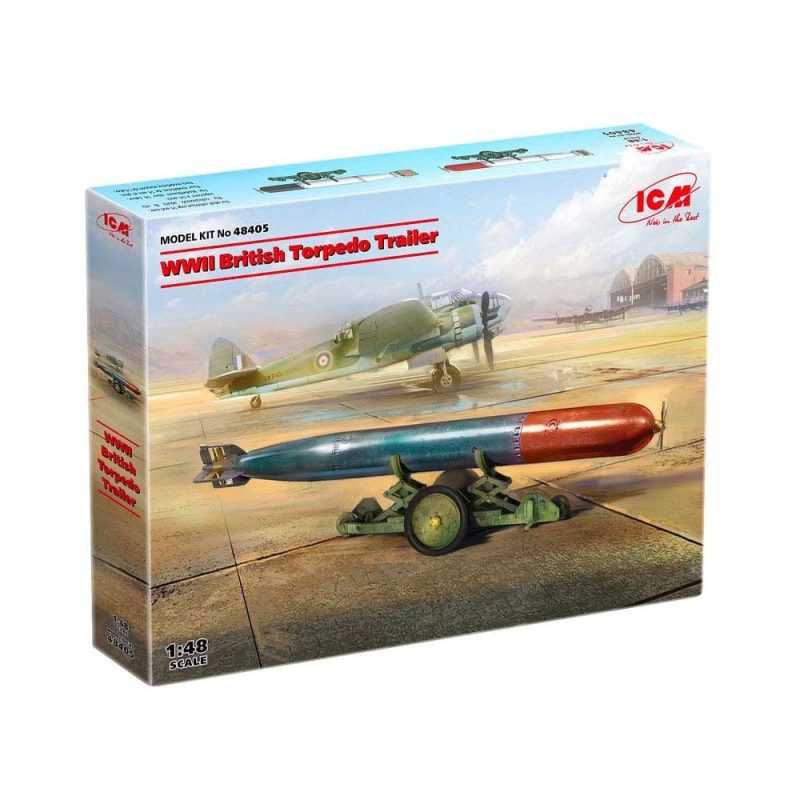 1/48 WWII British Torpedo Trailer ICM 48405