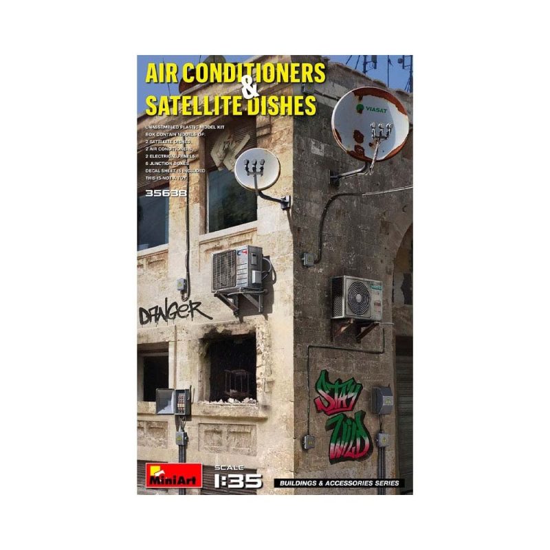 Miniart Air Conditioners & Satellite Dish (1/35) 35638