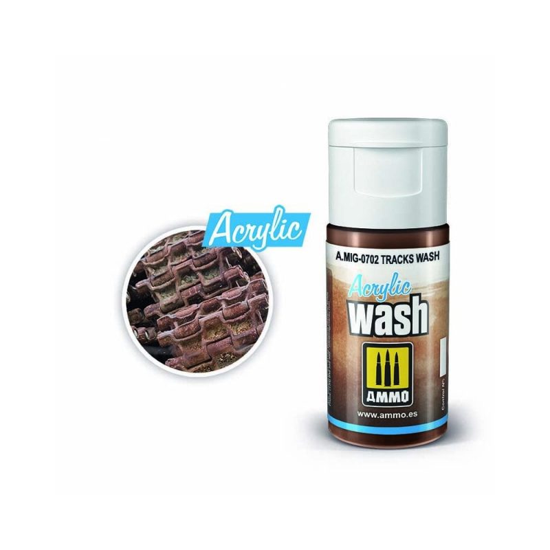 ACRYLIC WASH Tracks Wash Ammo A.MIG-0702