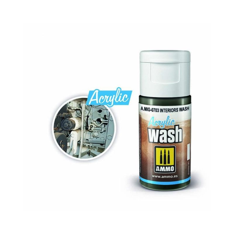 ACRYLIC WASH Interiors Wash Ammo A.MIG-0703