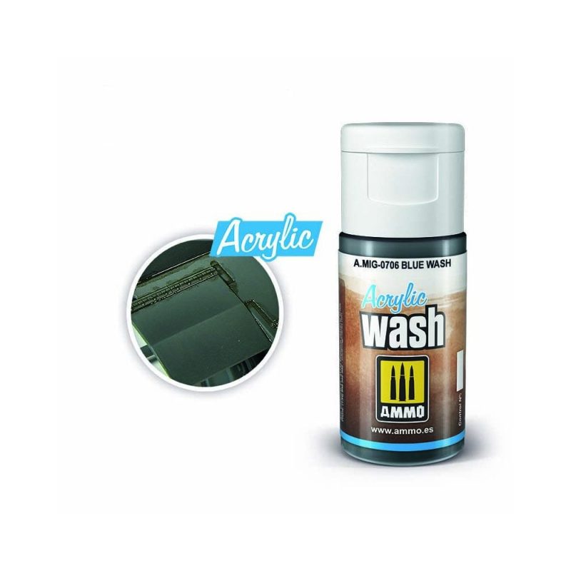 ACRYLIC WASH Blue Wash Ammo A.MIG-0706