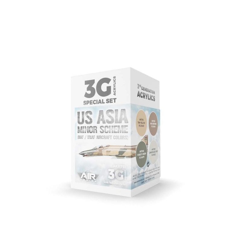 AK Interactive US Asia Minor Scheme (IIAF/IRIAF Aircraft) Set 3rd Gen Aircraft Series AK-11751