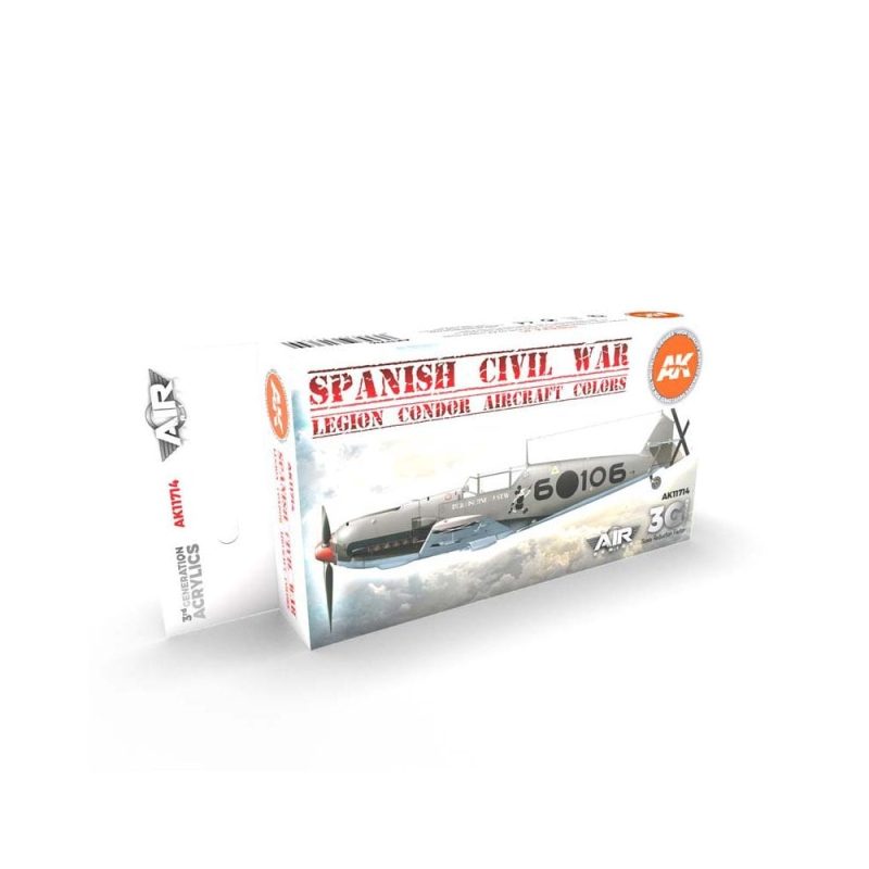 AK Interactive Spanish Civil War. Legion Condor Aircraft Set 3rd Gen Aircraft Series AK-11714