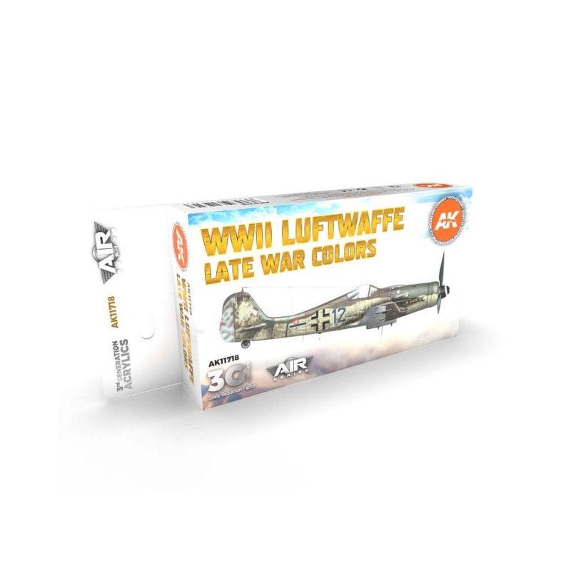 AK Interactive WWII Luftwaffe Late War Colors Set 3rd Gen Aircraft Series AK-11718