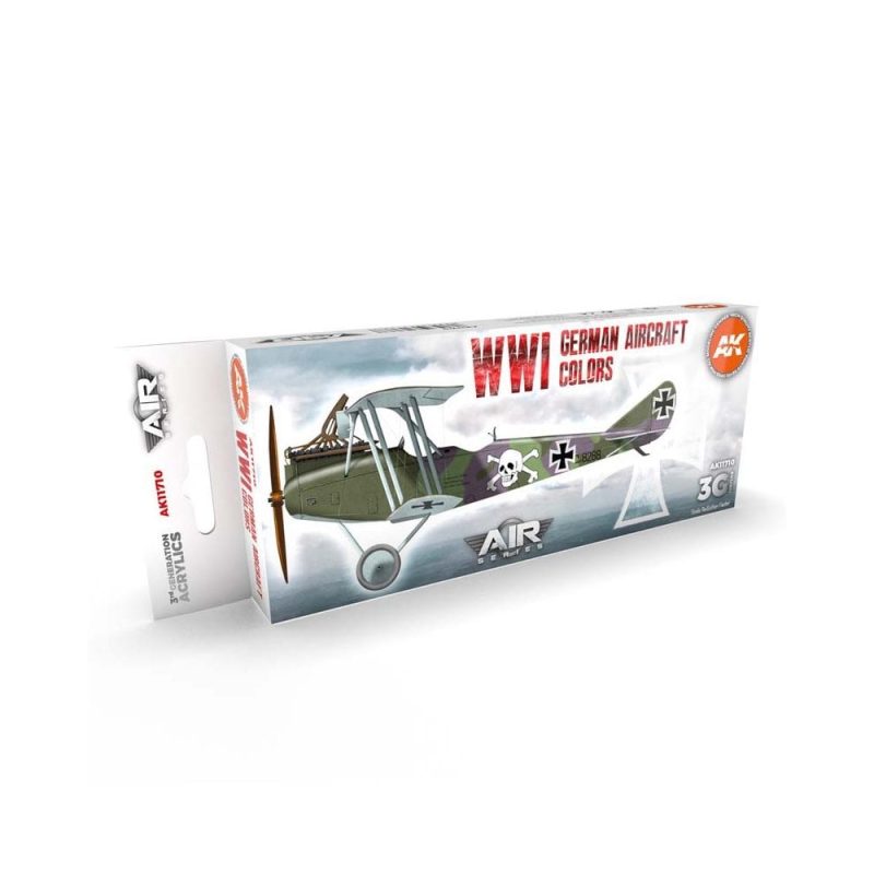 AK Interactive WWI German Aircraft Colors Set 3rd Gen Aircraft Series AK-11710
