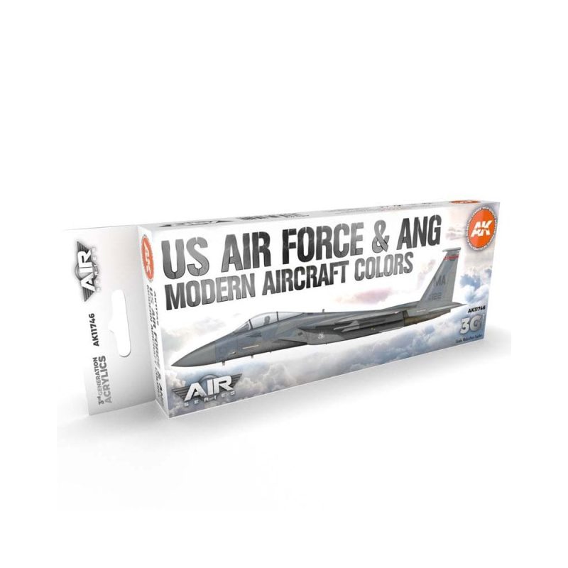 AK Interactive US Air Force & ANG Modern Aircraft Colors Set 3rd Gen Aircraft Series AK-11746